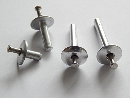 Hammerschlagnieten 4,8x30 mm Alu/Edelstahl A2 Flachrundkopf 100 Stück