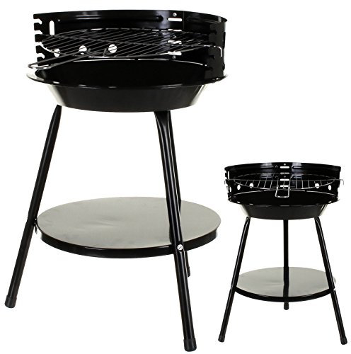 marko Outdoor Round BBQ Charcoal Barbecue Garden Patio Grill Steel Portable Cook
