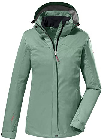 killtec Damen Funktionsjacke/Outdoorjacke mit abzippbarer Kapuze
