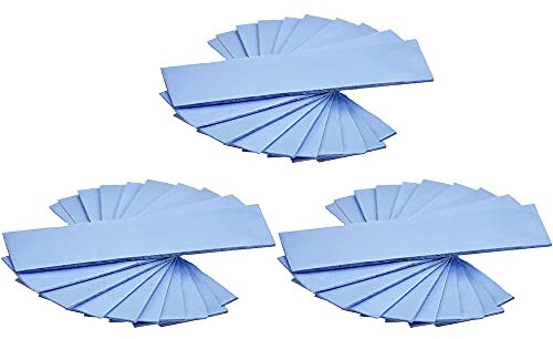 Duendhd 30 piezas 67 x 20 mm silicona termoconductor almohadilla reutilizable conductor, 0,5/1/1,5 mm para GPU disipador de CPU chip línea de