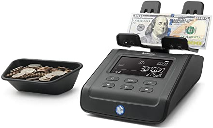 Safescan 6175 Money Counting Scale, Multi-Currency, Ideal for Coins, Bills, and Non-Cash Items, Store Individual Counting Results, Coin Roll and Bill Bundle Counting, Reliable, 3-Year Warranty