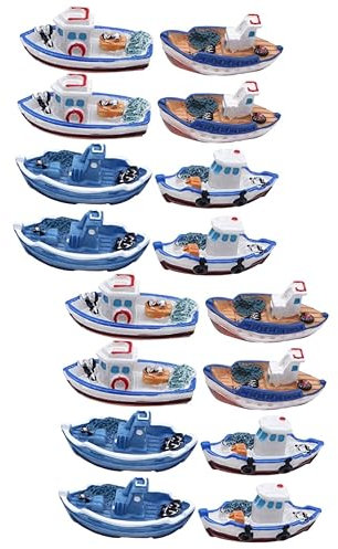 Yardwe 2sets Mini Desktop Dekoration Strand Figuren Miniatur Strand Ornamente Für Home Kunst 8 Stücke * 2