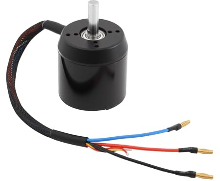 170KV C6374 Efficience Bürstenlos Motor, 2.9KW Bürstenloser mit JST 5P 2.0 Hall-Stecker und 4mm Bullet-Stecker, Brushless Sensored Motor für Elektro Skateboard Longboard