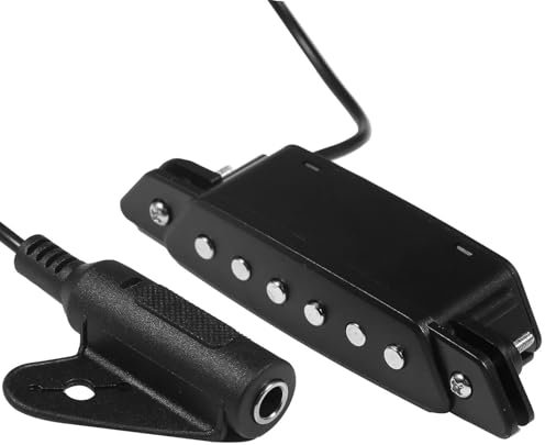 Tonabnehmer Akustik Magnetischer Tonabnehmer Für Akustikgitarre Passiver Magnetischer Schallloch-Spulen-Tonabnehmer 6,35 Mm Buchse