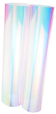 Hohopeti Schillernder Folienstoff Aus PVC Farbiger Stoff Für DIY-kleidungstaschen wasserdichte Heimwerkerfolie Schillerndes Vinyl Für Bastelprojekte