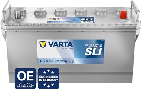 VARTA ProMotive HeavyDuty (H5) 12V 100Ah 600A - Nassbatterie für Nutzfahrzeuge & Landmaschinen vibrationsresistent - Starterbatterie hoher Energiebedarf - Bleisäurebatterie zuverlässige Startkraft