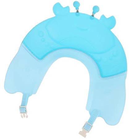 ibasenice Duschhaube Für Junge Mädchen Verstellbare Badehaube Mit Krabben-design Ohr Und Augenschutz Shampoo-haube Für Kleinkinder Geeignet Für Mädchen Und Jungen