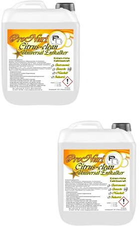 2x 10 L Kalklöser flüssig Entkalker Citric Acid Zitronensäure E330 Rostlöser Rost
