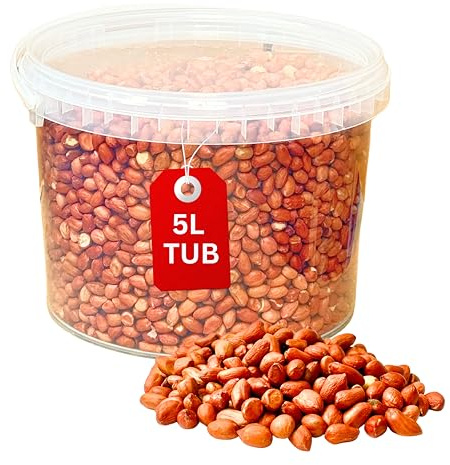 Beewarm 5L Tub Peanuts, Wild Bird Peanuts, for Wild Birds, Bird Nuts, Nuts for Birds,Wild Bird Food.
