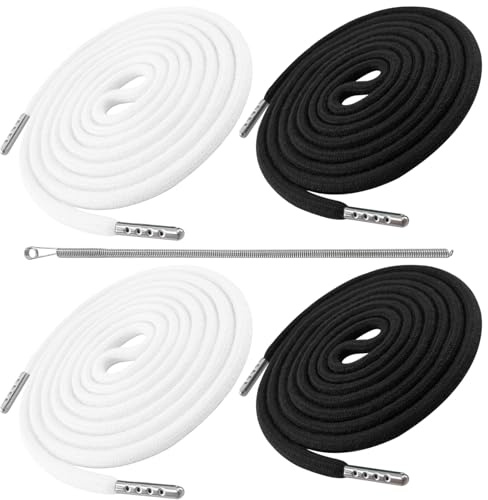 Yifort Kordel für Hoodie & Jogginghose – 170cm Ersatzkordel aus Baumwolle mit Metallenden & Durchziehnadel, Extra Lange Jogginghose Band, Band für Hoodie, Kordelband für Hosen (4 Stück)