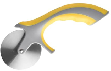 VICASKY Rouleau à Pizza Ergonomique en Acier Inoxydable, Coupe-Pizza pour Préparation de Pâte et Découpe Cuisine