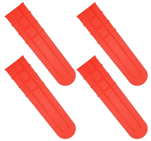 AKOOSY Copertura Protezione Barra Motosega in Plastica 18 Pollici 44 Cm 4 Pezzi Resistente Agli Urti Fodero Sostitutivo per Taglio Preciso e Uso Esterno