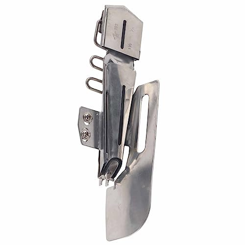 Jelquix Industrielle Nähmaschinen-Ordnerbindung, Bandbinder, Fügt Schrägband Effizient für 2-Nadel- oder 3-Nadel-Flat-Lock-Maschinen Ein, Set mit 4 Größen für Verschiedene Zwecke, Ideal für