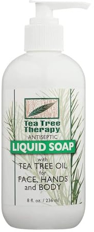 Tea Tree Therapy Antibacterial Liquid Soap, with Tea Tree Oil, 8-Ounces (Pack of 4)
