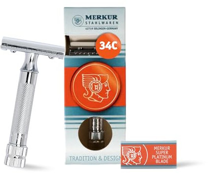 Merkur & Dovo HD 34C Safety Razor Chrome 8cm