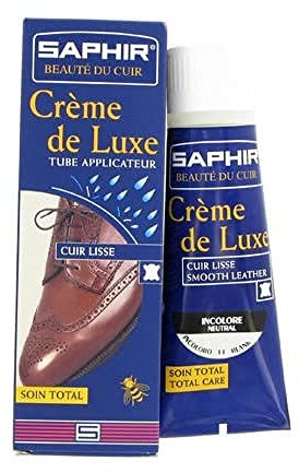Saphir Crème de Luxe Schuhcreme, mit Applikator (75, BORDEAUX 08)