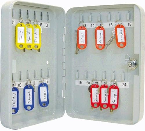 Wedo Schlüsselschrank 24 Haken lichtgrau