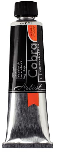 Talens COBRA wassermischbare Ölfarben, 150 ml, 702 Lampenschwarz