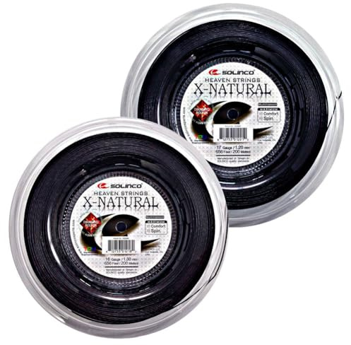 Solinco 200m Black X-Off-Whiteal 200 m Schwarze Saitenspule – 1,3 mm