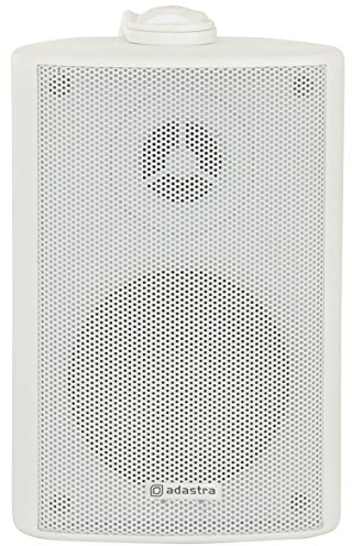 PAIR 3 100V/8OHM 60W WHITE BACKGROUND SPEAKER WALL MOUNT BOOKSHELF CORNER MOUNT