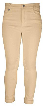 YH HyPERFORMANCE Melton Jodhpurs for Kids, Beige, 26 Inch