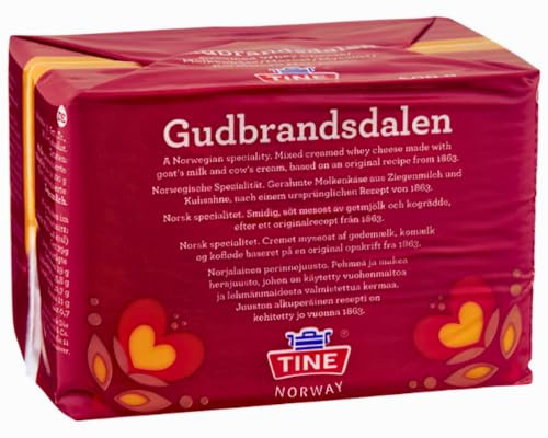 Tine Gudbrandsdalen Brunost Classic Norwegian Brown Cheese RED 1 x 500g