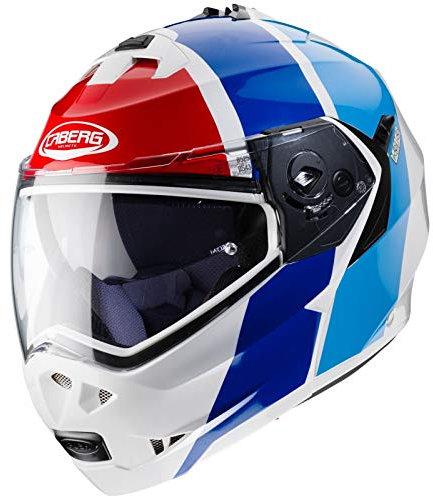 Caberg Duke II Impact Klapphelm Weiß/Rot/Blau XL (61/62)