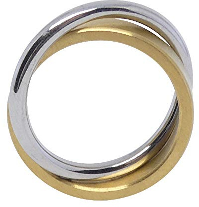 Heideman Ring Duplex Damen Edelstahl matt | Wickelring im Doppelband-Design, schön zum Verschenken an Freundin oder Partnerin, hautfreundlich und nickelfrei