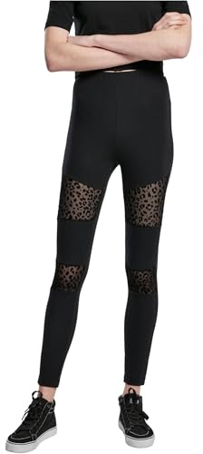 Urban Classics Damen Leggings, Angepasst, Baumwolle, Schwarz (Black 00007), M