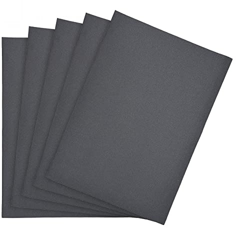 sourcing map 400 Grits Sanding Sheets 9-inch x 11-inch Wet Dry Silicon Carbide Sandpaper for Wood Furniture Metal Polishing 5pcs