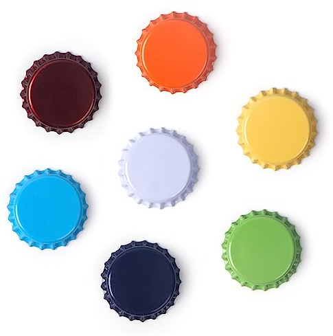 Newflager 315 Count Beer Bottle Caps Oxygen Absorbing Crowns, Ideal for HomeBrew, 7 Assorted Colors