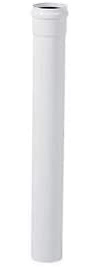 TUBO LINEARE ALLUMINIO SMALTATO BIANCO 100 cm CANALIZZAZIONE ARIA (DIMENSIONE 80 mm)