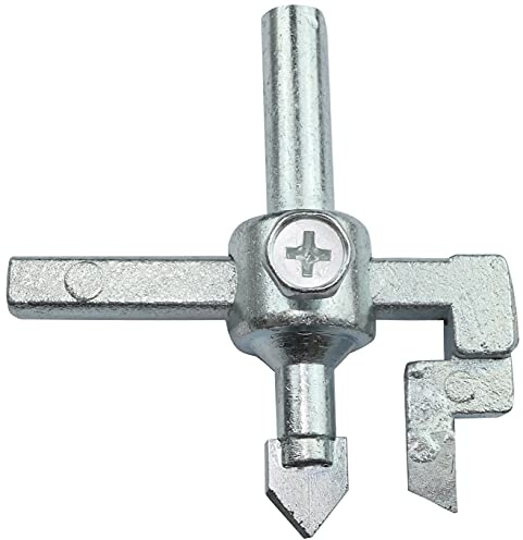 AERZETIX - C50019 - Fliesenlochschneider Kreisschneider - Ø20x90mm - für Keramik/Steingut/Fliesen - für konventionelle Bohrmaschine - aus Stahl