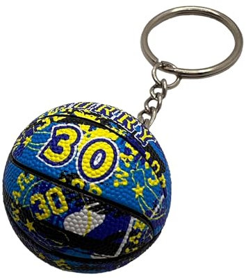Pelota llavero Curry compatible con NBA 30 Warriors Basket Gadgets Accesorios Idea Regalo Hombre Mujer Niño Colgante Creativo 3D