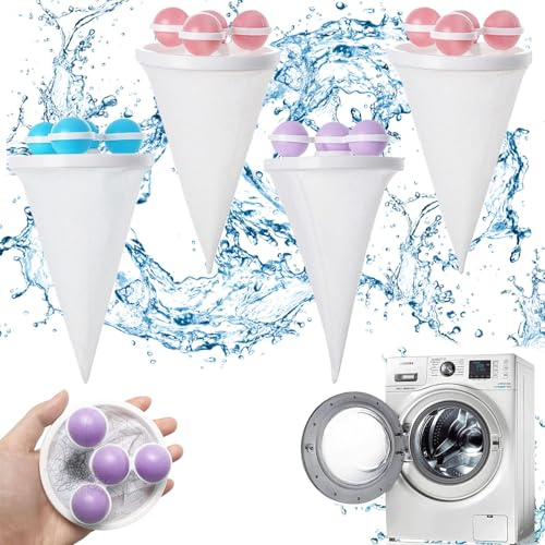 Tierhaarentferner Waschmaschine, Tierhaare Waschmaschine, Haarfänger Waschmaschine, Reinigung Dekontamination Haarentferner, Wiederverwendbarer Haar Filterbeutel für Waschmaschine (4 PCS)
