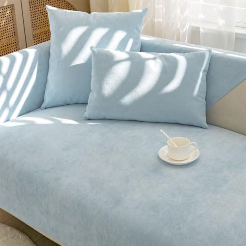 Wasserdichter Sofabezug, Überzug, Cover, Überwurfdecke - Rutschfester Sofaschoner für Ecksofa L Form - Abdeckung für 1 2 3 4 Sitzer