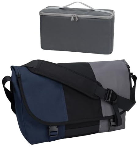 Hp hope Umhängetasche Herren 16L Messenger Bag 15,6 Zoll 17 Zoll Laptoptasche Klassische Kuriertaschen für Damen Herren mit Kamerafach Wasserdicht Aktentasche für Uni Arbeit Reisen