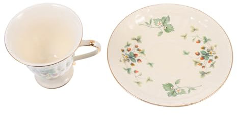 FUNOMOCYA Set Di Tazze Da Caffè in Ceramica Vintage Europea Tazza Da Caffè Piattino Tazza Per Bere Acqua Tè E Altro