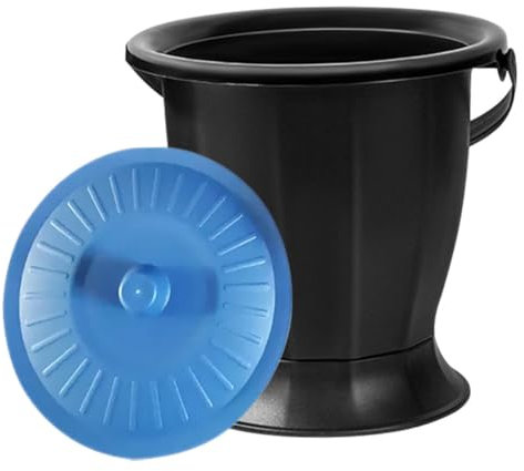 NULYLU Urinoir Portable Avec Couvercle Seau À Urine Crachoirs Pot De Chambre En Plastique Toilettes Pour Hommes Femmes Personnes Âgées