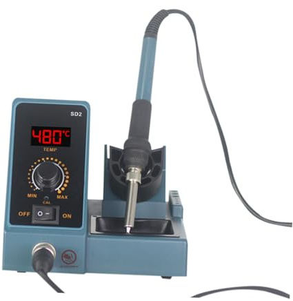 SHINEOFI Stazione Di Saldatura Digitale Ferro Della Temperatura Saldatore Nucleo Riscaldante in Ceramica Display Led Per Uso Domestico e Professionale