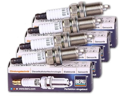 4x Beru Zündkerze | 4x 0001340917 / Z349 für A1 8X A3 8P Golf 6 Jetta Passat Scirocco