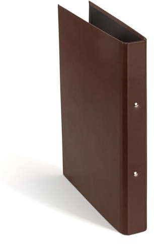 BIGSO RINGO Carpeta de anillas A4 – Caja de almacenamiento con 2 anillas – Bandeja de escritorio para documentos, fundas transparentes y separadores – Carpeta de anillas de tablero de fibra y papel