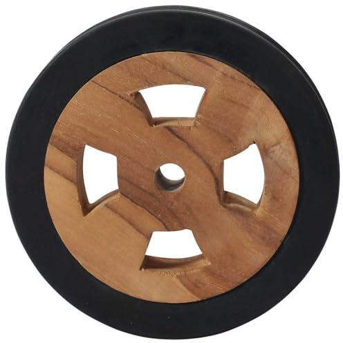 Generico Rotelle di Ricambio per Lettini Prendisole 2pz Massello di Teak,Accessori per mobili da esterni-48016