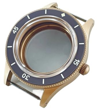 NLNKDTDPAK 40 mm retro kupolformad passform for NH35 NH36 NH34 ETA2824 PT5000 klockfodral med safirkristall lysande keramikram(A1 Gray Bezel,ETA2824 PT5000)