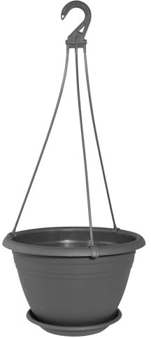 Pflanzen Kölle Hängeampel Galicia, mit Aufhängung und Untersetzer, Kunststoff.