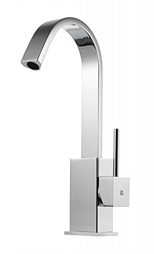 Miscelatore lavabo lea878 cr level paffoni - canna piatta girevole