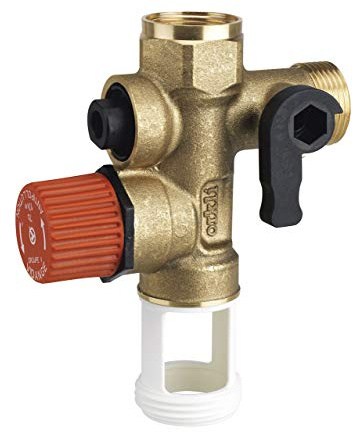 Orkli GS1130000 - Válvula de Seguridad, Desagüe recto: conexión vertical, 3/4 (20/27), 7 bar, con racord 3/4 -1/2