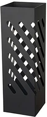 HERSIG - Paraguero Original | Paragueros de Diseño de Estilo Moderno para Paraguas Largos y Paraguas Plegables de Color Negro