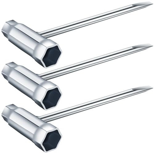 MetVot 3 Stück 13 mm X 19 mm Zündkerzenschlüssel Kettensägenschlüssel T Schraubenschlüssel Kombischlüssel
