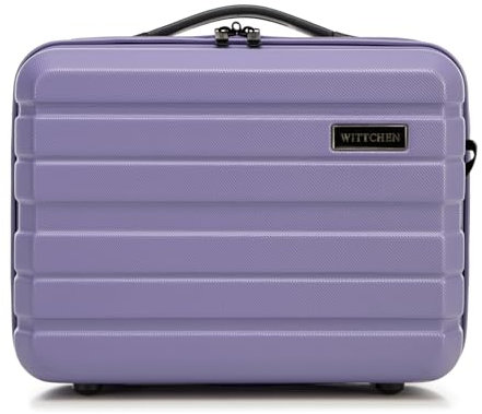 WITTCHEN COMODO Line Kosmetikkoffer Reisegepäck Kulturbeutel Kosmetiketui aus ABS Kosmetiktasche Damen Reiseetui Abnehmbarer Trageriemen Größe XS Lila